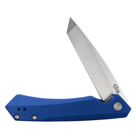 CASE CUTLERY Anodized Aluminum Kinzua Knife, Blue 64663